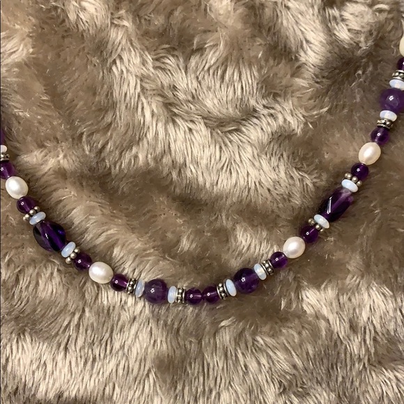 Handmade necklace and earrings set - Picture 6 of 7